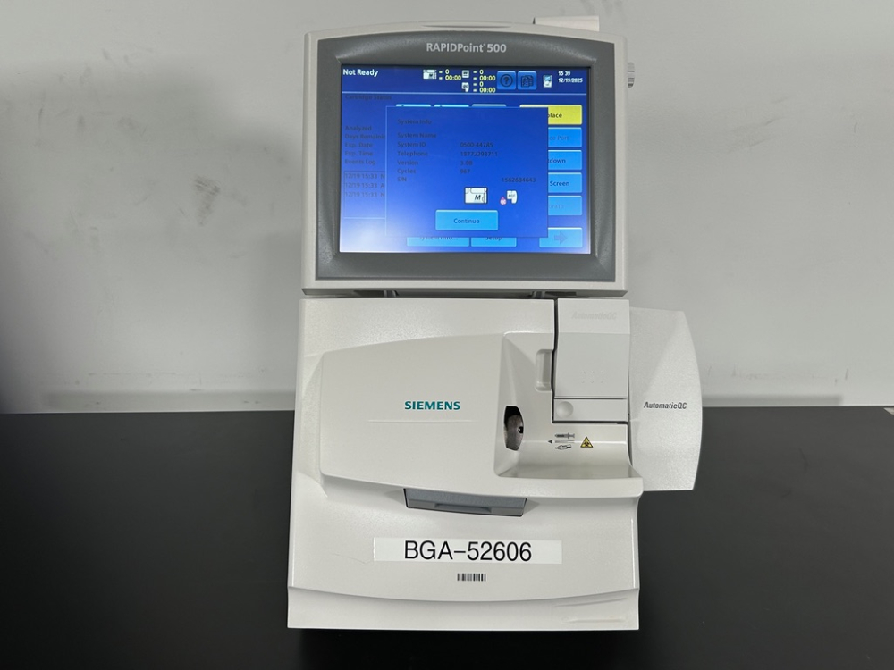 Image of Siemens Rapidpoint 500 Blood Gas Analyzer